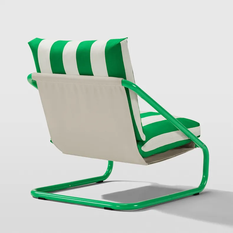 IKEA ÖNNESTAD ЕННЕСТАД, крісло, Радбин білий / зелений 095.544.68 фото №4