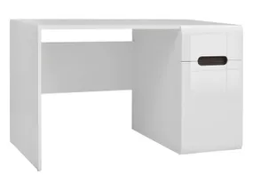 Письмовий стіл BRW AZTECA TRIO 120х75 см білий/глянцевий білий BIU1D1S/8/12-BI/BIP фото