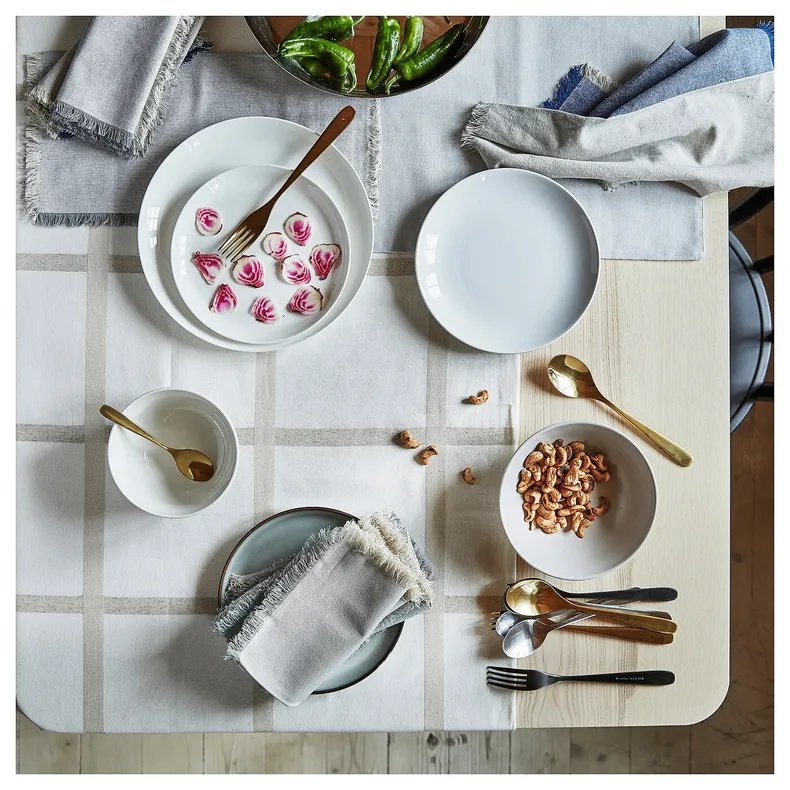 IKEA FRÖJDEFULL ФЬЁДЕФУЛЛ, тарелка, белый, 25 см 005.197.28 фото №8
