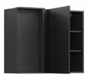BRW Sole L6 левый угловой кухонный шкаф черный матовый встраивается в угол 90x72 см, черный/черный матовый FM_GNW_90/72/40_L/B-CA/CAM фото thumb №3