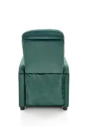 Крісло реклайнер м'яке розкладне HALMAR FELIPE 2, темно-зелений фото thumb №3