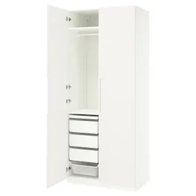 IKEA PAX ПАКС / TONSTAD ТОНСТАД, гардероб, комбинация, белый/кремовый, 100x60x236 см 095.489.29 фото