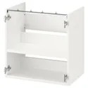 IKEA ENHET ЭНХЕТ, напольный шкаф д / раковины, с полкой, белый, 60x40x60 см 304.404.65 фото thumb №1