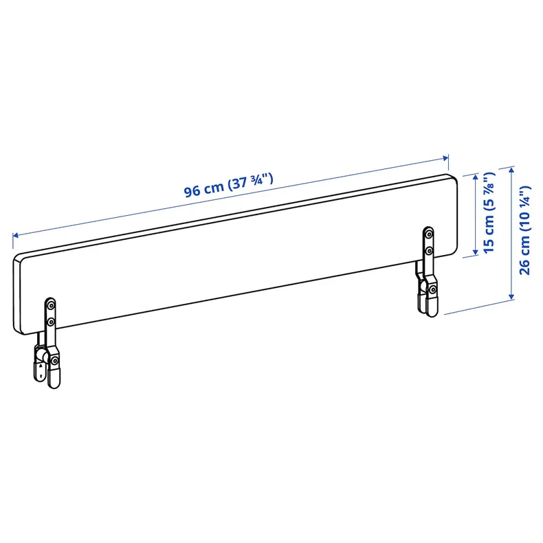 IKEA NATTAPA НАТТАПА, бортик, белый 504.657.61 фото №5