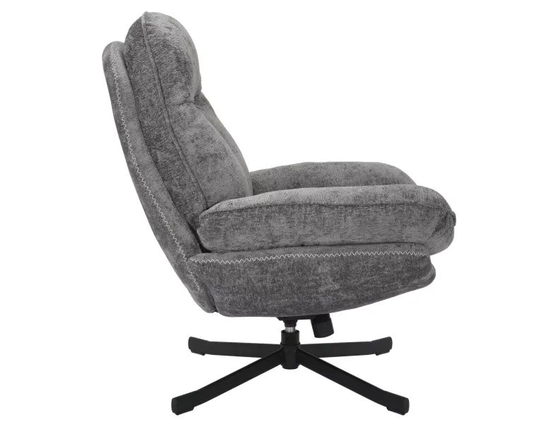 Кресло мягкое поворотное SIGNAL HARPER, ткань: серый фото №2
