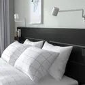 IKEA NORDLI НОРДЛИ, кровать с отд д / хранения и матрасом, с жестким изголовьем из антрацита / акрехамна, 140x200 см 195.417.91 фото thumb №6