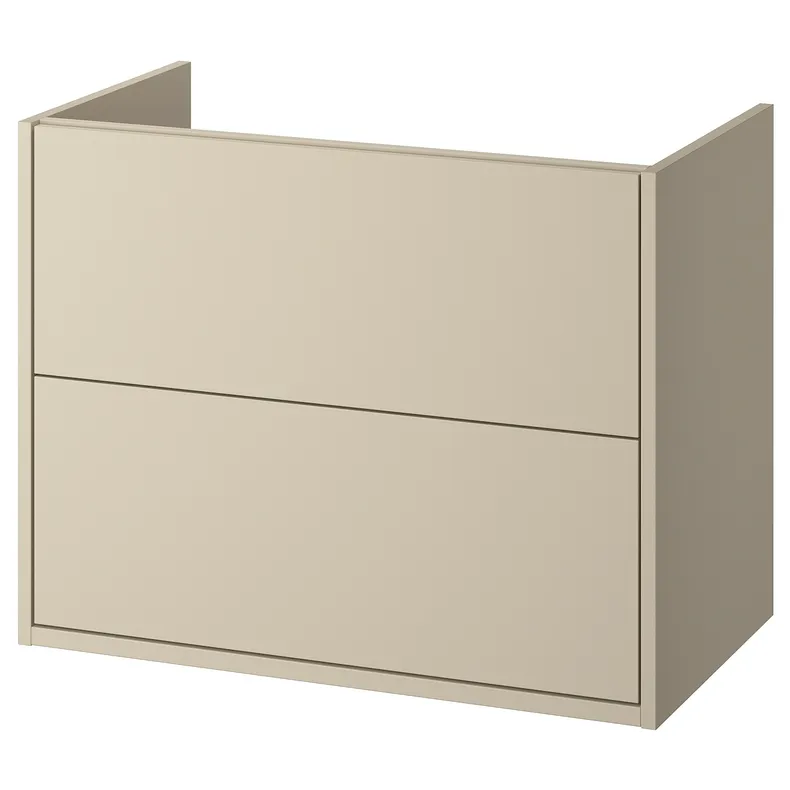 IKEA HAVBÄCK ХАВБЭКК, шкаф для раковины с ящиками, бежевый, 80x48x63 см 505.350.66 фото №1