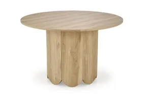 Обідній стіл HALMAR HUGO 120x120 см, натуральний дуб фото