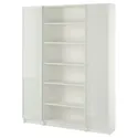 IKEA BILLY БІЛЛІ / HÖGBO ХЕГБУ, комбінація книжк шаф з склян дверц, білий, 160x202 см 794.836.65 фото thumb №1