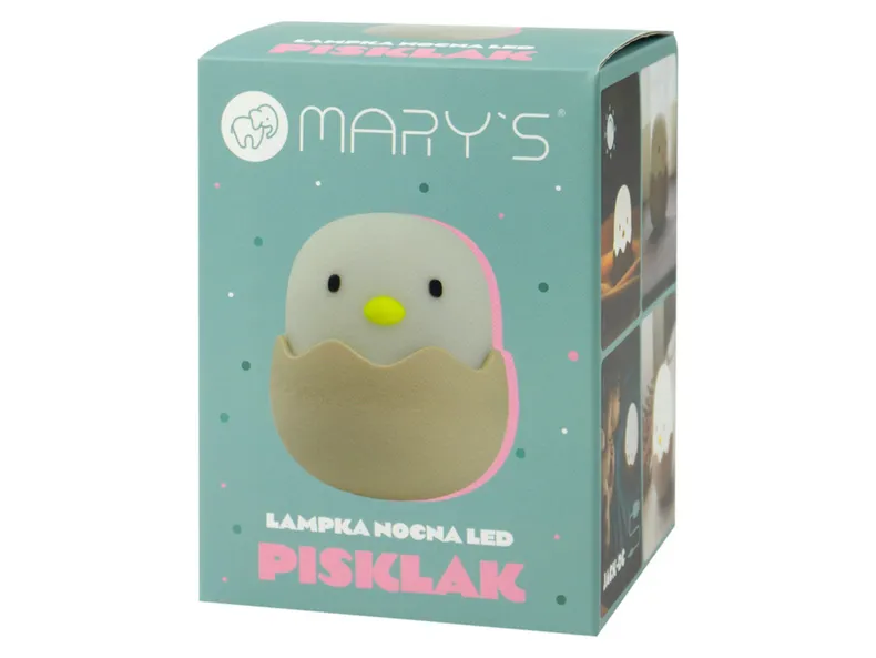 BRW Светодиодная силиконовая лампа Mary's Chick белого и желтого цвета 096887 фото №7