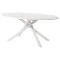 IKEA MARIEDAMM МАРІЕДАММ, стіл, білий / імітація каменю білий, 180x100 см 405.563.18 фото thumb №1
