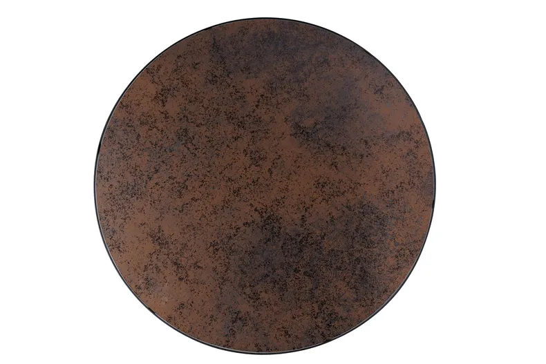 Журнальный стол SIGNAL ANTILA коричневый (эффект камня) / черный 80х40 см фото №2