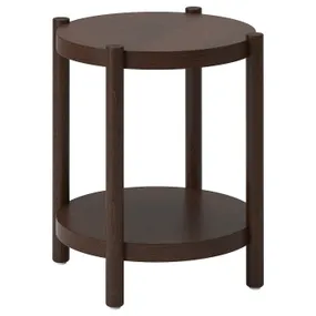 IKEA LISTERBY ЛИСТЕРБИ, придиванный столик, Шпон бука темно-коричневого цвета, 50 см 105.622.50 фото