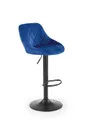 Барний стілець HALMAR H101 хокер темно-синій фото