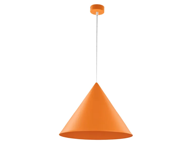 BRW Металевий підвісний світильник Cono Orange 50 см, помаранчевий 095096 фото №1