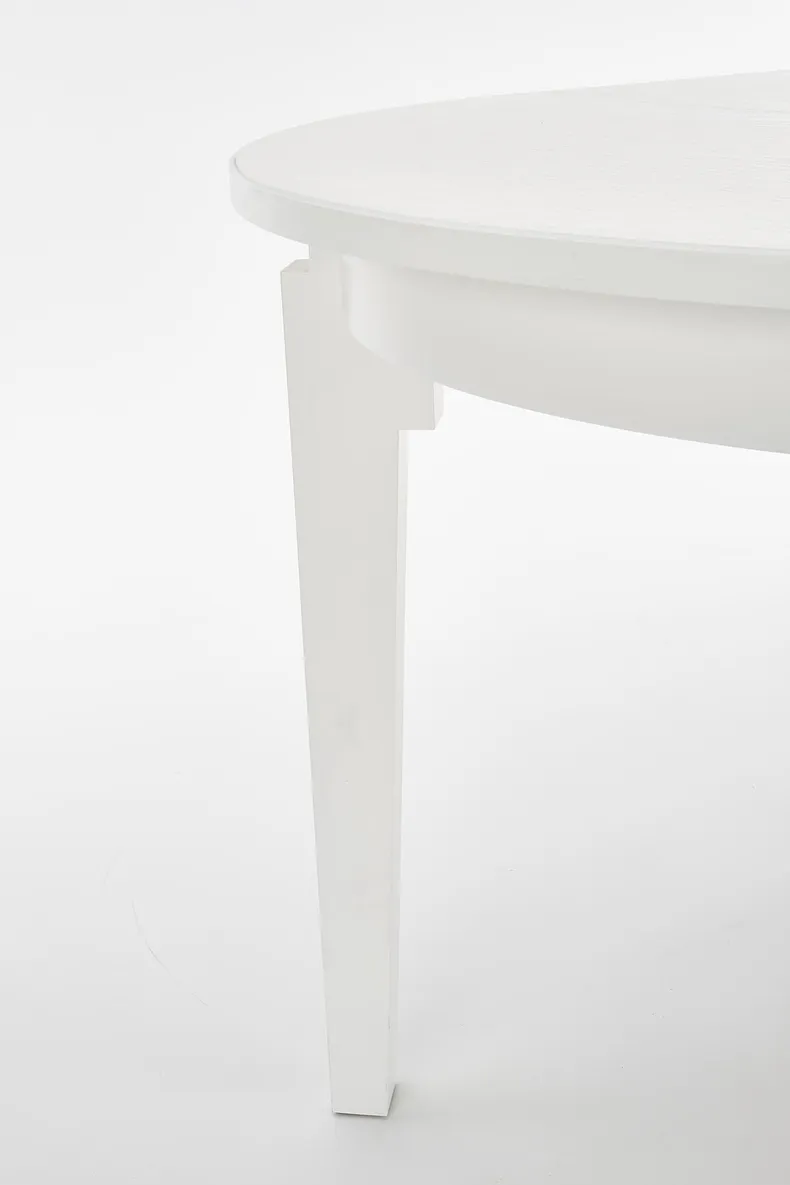 Обеденный стол раскладной HALMAR SORBUS 100-200x100 см, белый фото №6