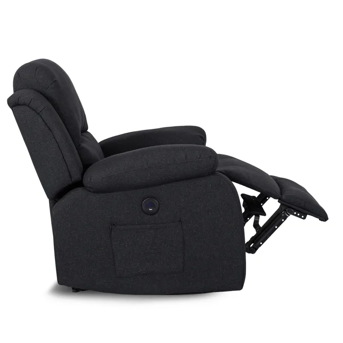 Масажне крісло MEBEL ELITE BONO 2, тканина: чорний фото №11