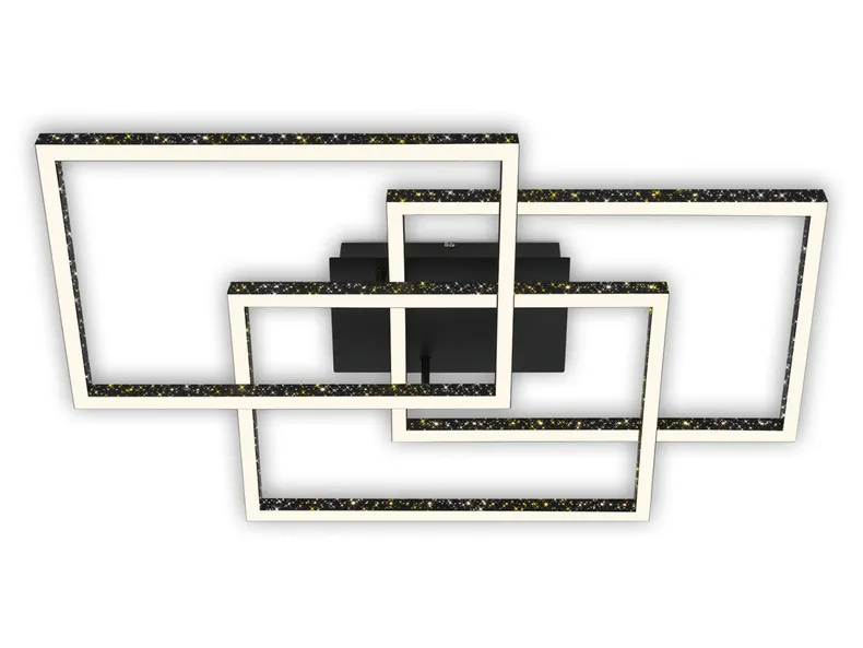 BRW Frame LED 3-точечный металлический потолочный светильник черный 085507 фото №1