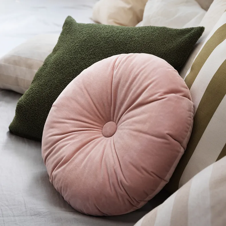 IKEA KRANSBORRE КРАНСБОРРЕ, подушка, світло-рожевий, 40 см 704.866.54 фото №5