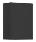BRW Верхний кухонный шкаф Sole L6 50 см слева черный матовый, черный/черный матовый FM_G_50/72_L-CA/CAM фото thumb №2
