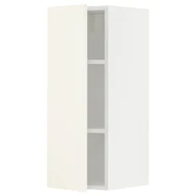 IKEA METOD МЕТОД, шафа навісна із полицями, білий / ВАЛЛЬСТЕНА білий, 30x80 см 695.072.71 фото