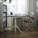 IKEA IDÅSEN ІДОСЕН, стіл регульований, коричневий/бежевий, 120x70 см 192.809.15 фото thumb №3