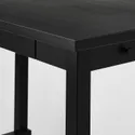 IKEA NORDVIKEN НОРДВІКЕН, барний стіл, чорний, 140x80x105 см 003.688.14 фото thumb №5