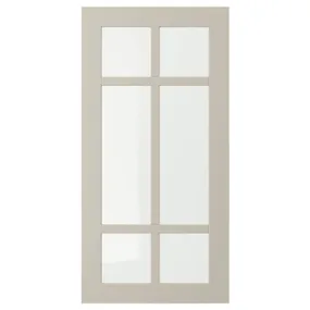 IKEA STENSUND СТЕНСУНД, стеклянная дверь, бежевый, 40x80 см 304.532.07 фото