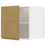 IKEA METOD МЕТОД, верхня шафа для холодильн / мороз кам, білий / Voxtorp імітація. дуб, 60x60 см 795.383.09 фото