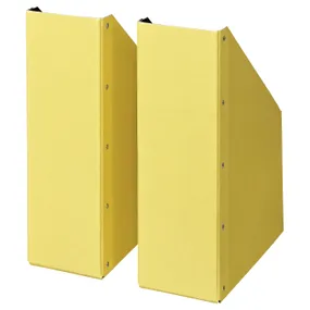 IKEA NIMM НИММ, подставка для журналов, желтый 205.959.38 фото