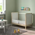 IKEA ÄLSKVÄRD ЕЛЬСКВЕРД, ліжко для немовлят, береза/білий, 60x120 см 503.148.09 фото thumb №4