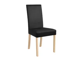 BRW Велюровое кресло Campel черного цвета, черный/дуб сонома TXK_CAMPEL-TX069-1-SOLAR_99_BLACK фото