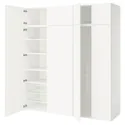 IKEA PLATSA, шкаф 8 дверей, Белый/фондовый белый, 200x57x221 см 495.866.84 фото thumb №1