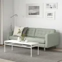IKEA LANDSKRONA ЛАНДСКРУНА, 3-местный диван, Светло-зеленый / металлический 492.703.21 фото thumb №2