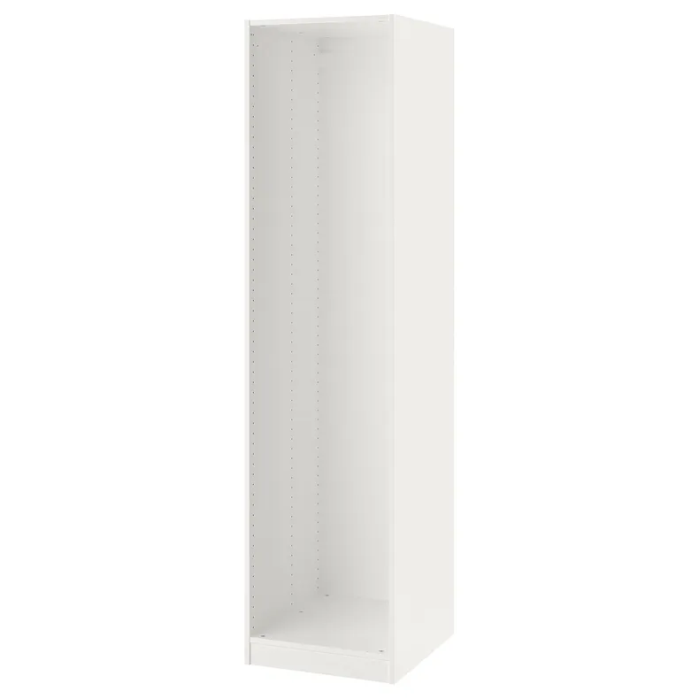 IKEA PAX ПАКС, каркас гардероба, білий, 50x58x201 см 702.145.59 фото №1
