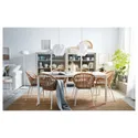 IKEA NILSOVE НІЛЬСОВЕ, стілець із підлокітниками, ротанг/білий 504.343.12 фото thumb №2