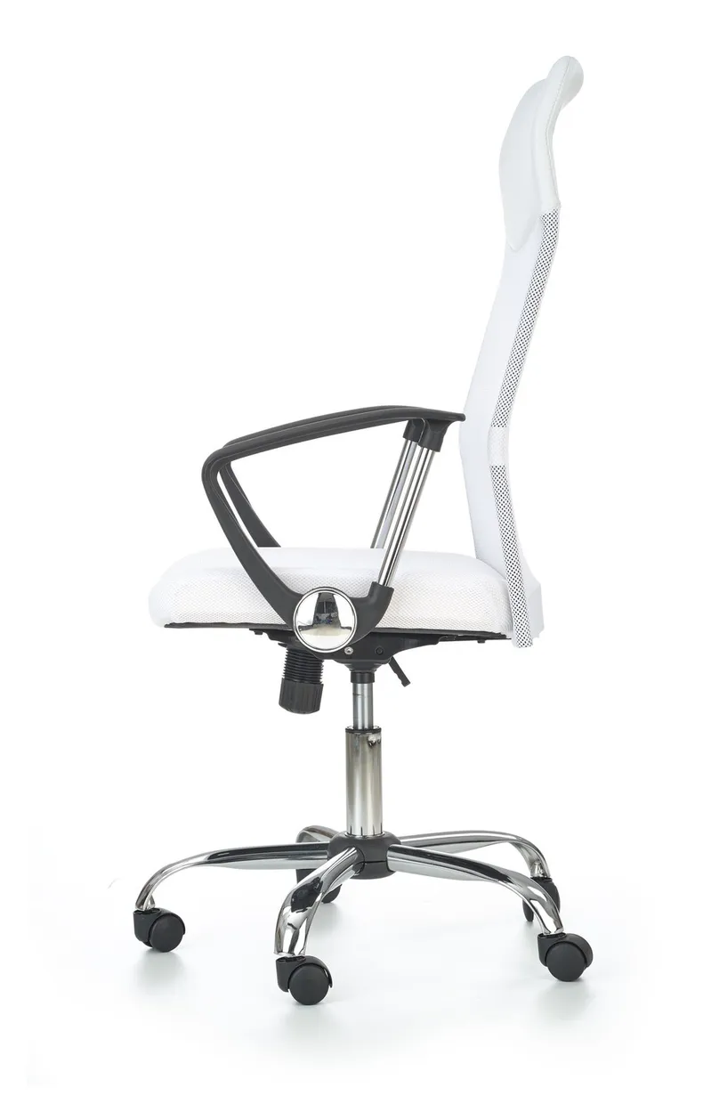 Крісло комп'ютерне офісне обертове HALMAR VIRE білий фото №3