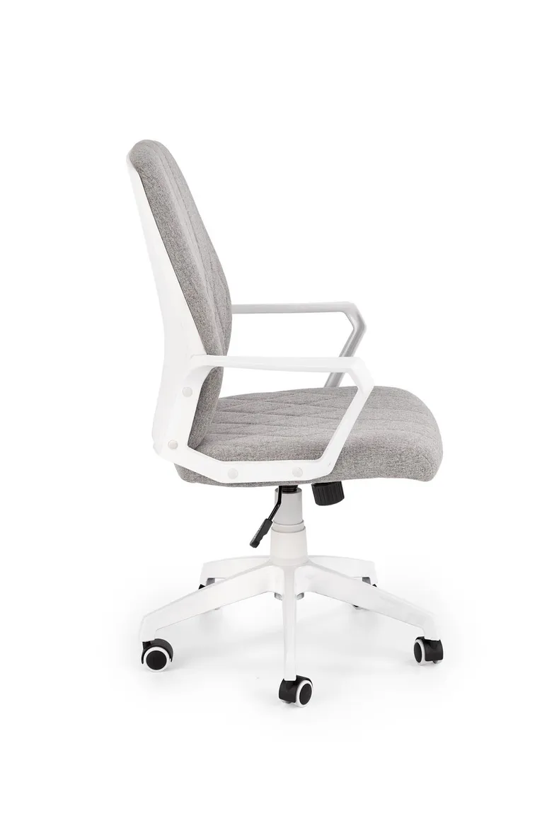 Крісло комп'ютерне офісне обертове HALMAR SPIN 2 сірий / білий фото №2