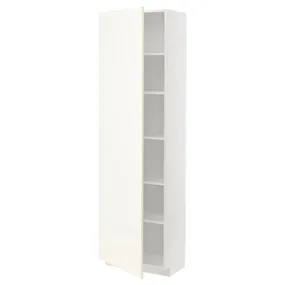 IKEA METOD МЕТОД, высокий шкаф с полками, белый / Вальстена белый, 60x37x200 см 695.073.13 фото