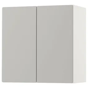 IKEA SMÅSTAD СМОСТАД, навесной шкаф, белый серый с 1 полкой, 60x32x60 см 093.899.54 фото