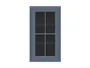 BRW Верхний кухонный шкаф Верди 40 см правый с витриной Мистик матовый, черный/матовый FL_G_40/72_PV-CA/MIM фото