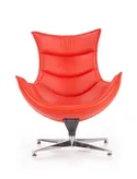 Кресло мягкое поворотное HALMAR LUXOR, экокожа: красный фото thumb №7