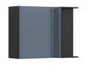 BRW Верди кухонный угловой верхний шкаф правый мистик матовый строит угловой 90х72см, черный/матовый FL_GNW_90/72/40_P/B-CA/MIM фото thumb №2