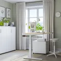 IKEA MITTZON МИТТЗОН, стол / трансф, электрический окл береза / белый, 160x80 см 495.301.83 фото thumb №7