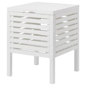 IKEA MUSKAN МУСКАН, табурет-ящик, белый, 50 см 003.605.87 фото