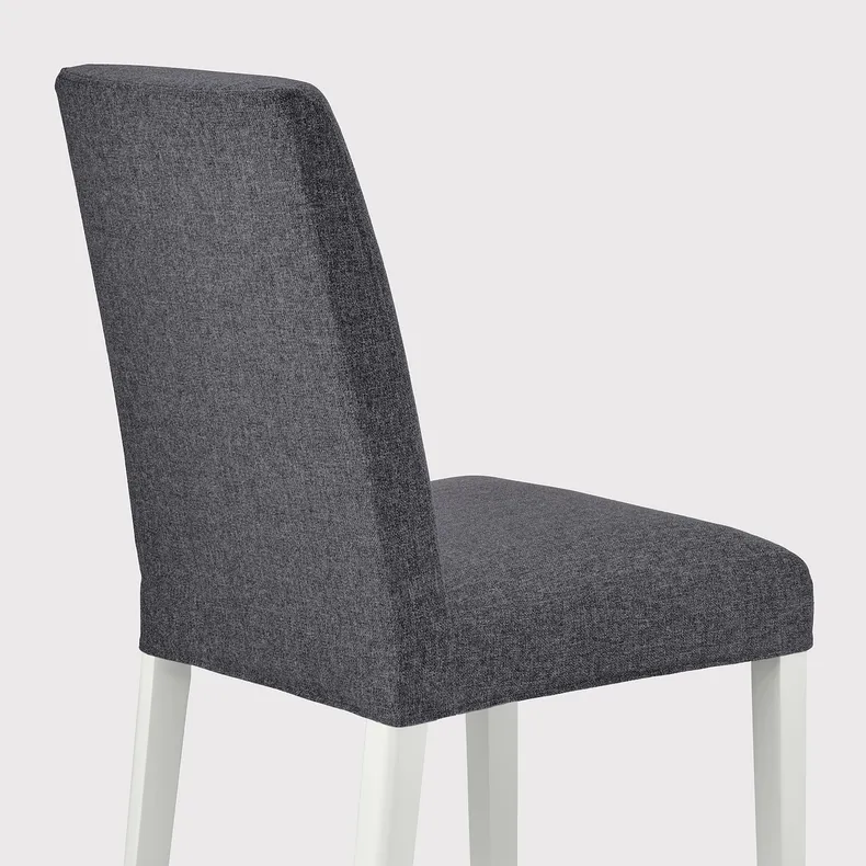 IKEA BERGMUND БЕРГМУНД, стілець, білий/ГУННАРЕД класичний сірий 094.815.99 фото №5