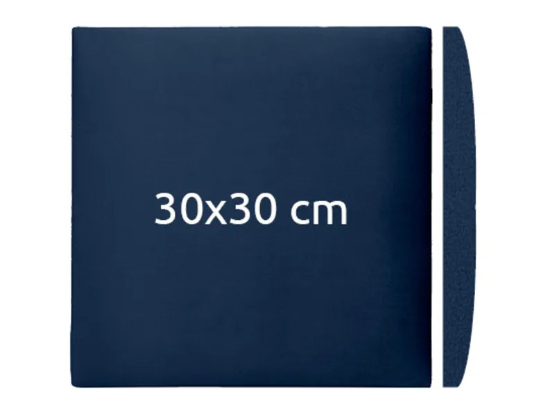 BRW Обитая квадратная панель 30x30 см синяя 081219 фото №3
