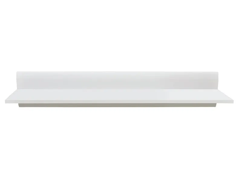 BRW Полка настенная BRW AZTECA TRIO, 20х105х20 см, белый/глянцевый белый P/2/11-BI/BIP фото №3