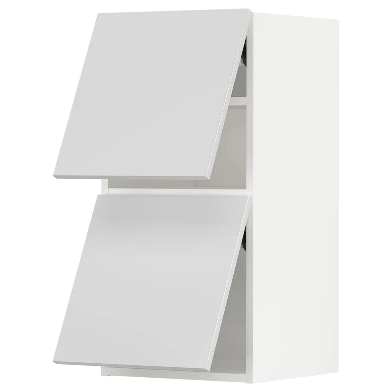 IKEA METOD МЕТОД, настінна шафа, горизонт, 2 дверцят, білий / РІНГХУЛЬТ білий, 40x80 см 693.930.43 фото №1
