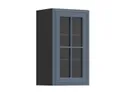 BRW Верхний кухонный шкаф Верди 40 см правый с витриной Мистик матовый, черный/матовый FL_G_40/72_PV-CA/MIM фото thumb №2
